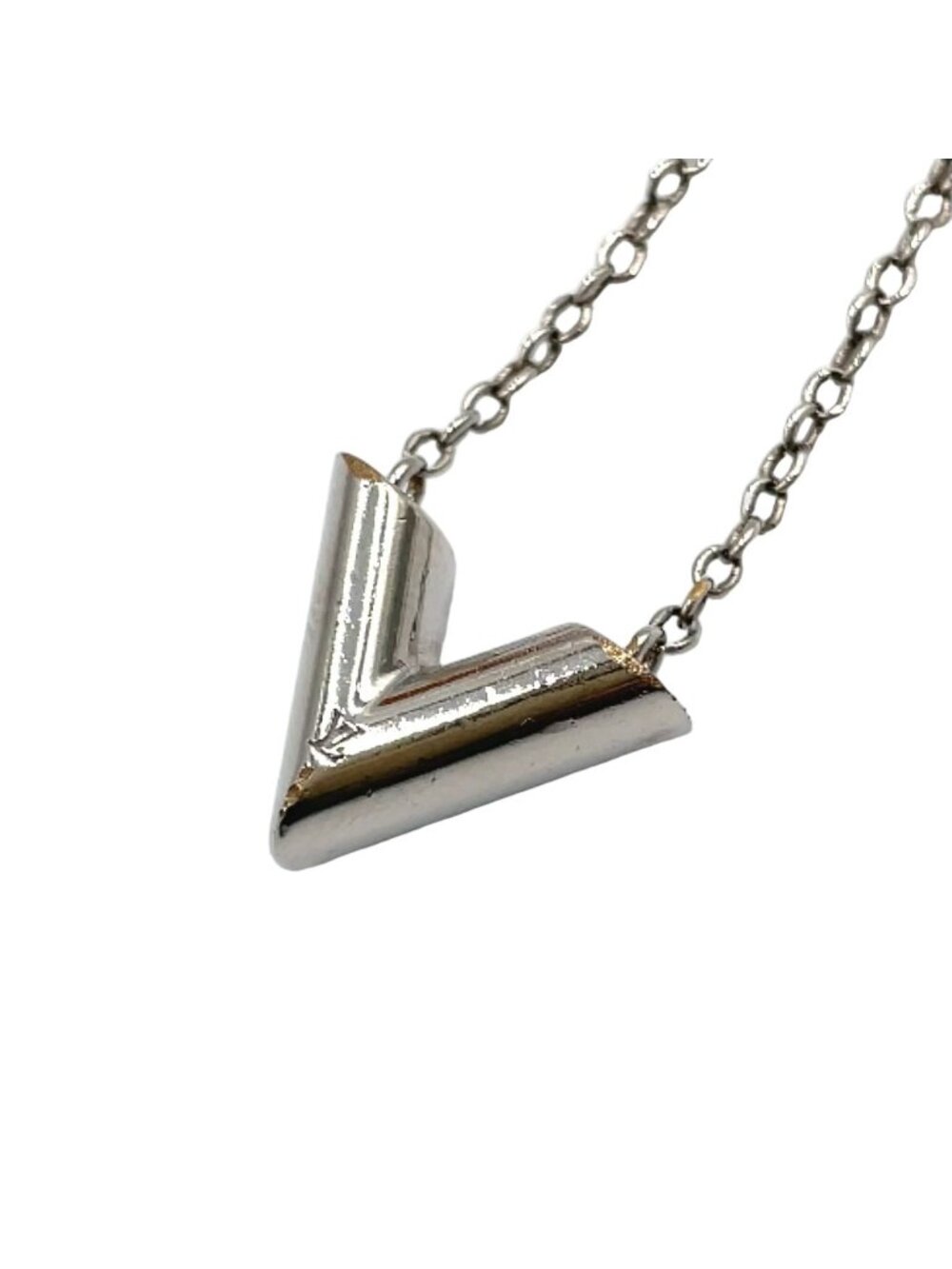 Louis Vuitton Essential Metal Silver Necklace - Picture 1 of 10